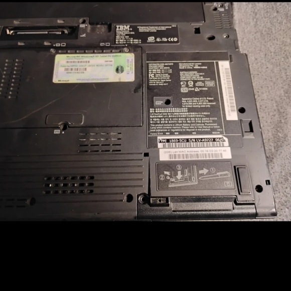 IBM Thinkpad x41 selling for parts model number 1869 - Picture 4 of 11